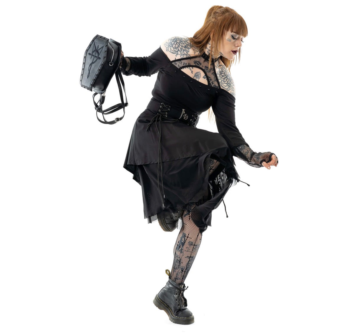 Heartless CURSED COFFIN BAG - BLACK