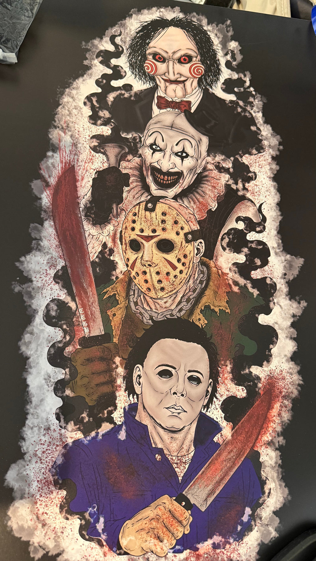 The Monster mash🔪🖼️- Poster print CCGB Claxton Creations GB