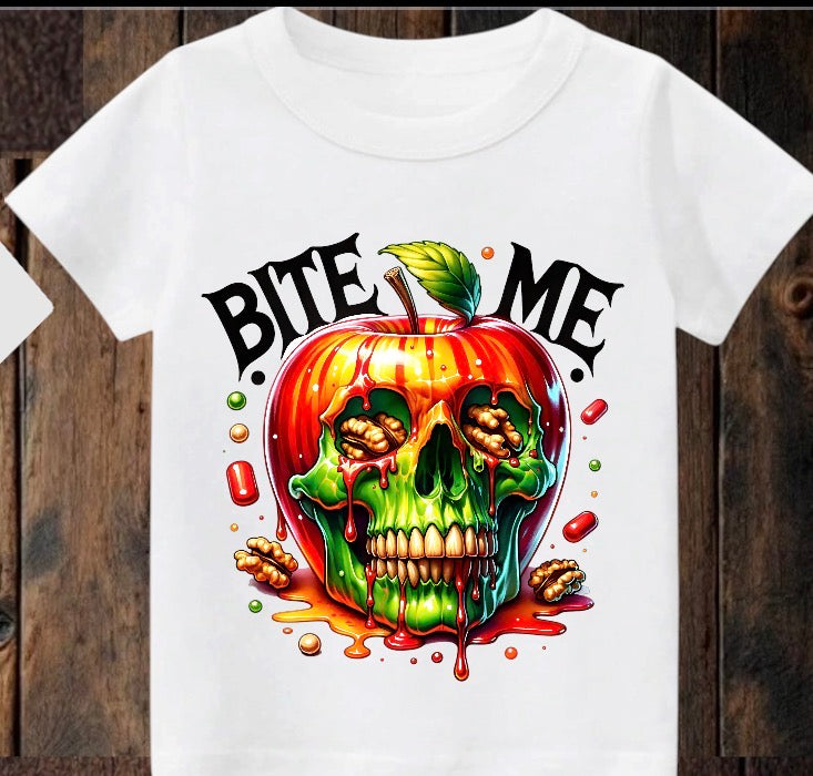 Tiny terror Tee- bite me 💀 rotten apple 🍏