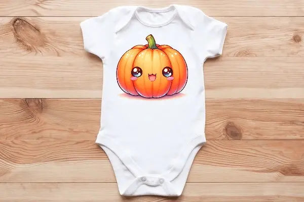 Cute pumpkin 🎃 baby vest🖤🦔 Claxton Creations GB