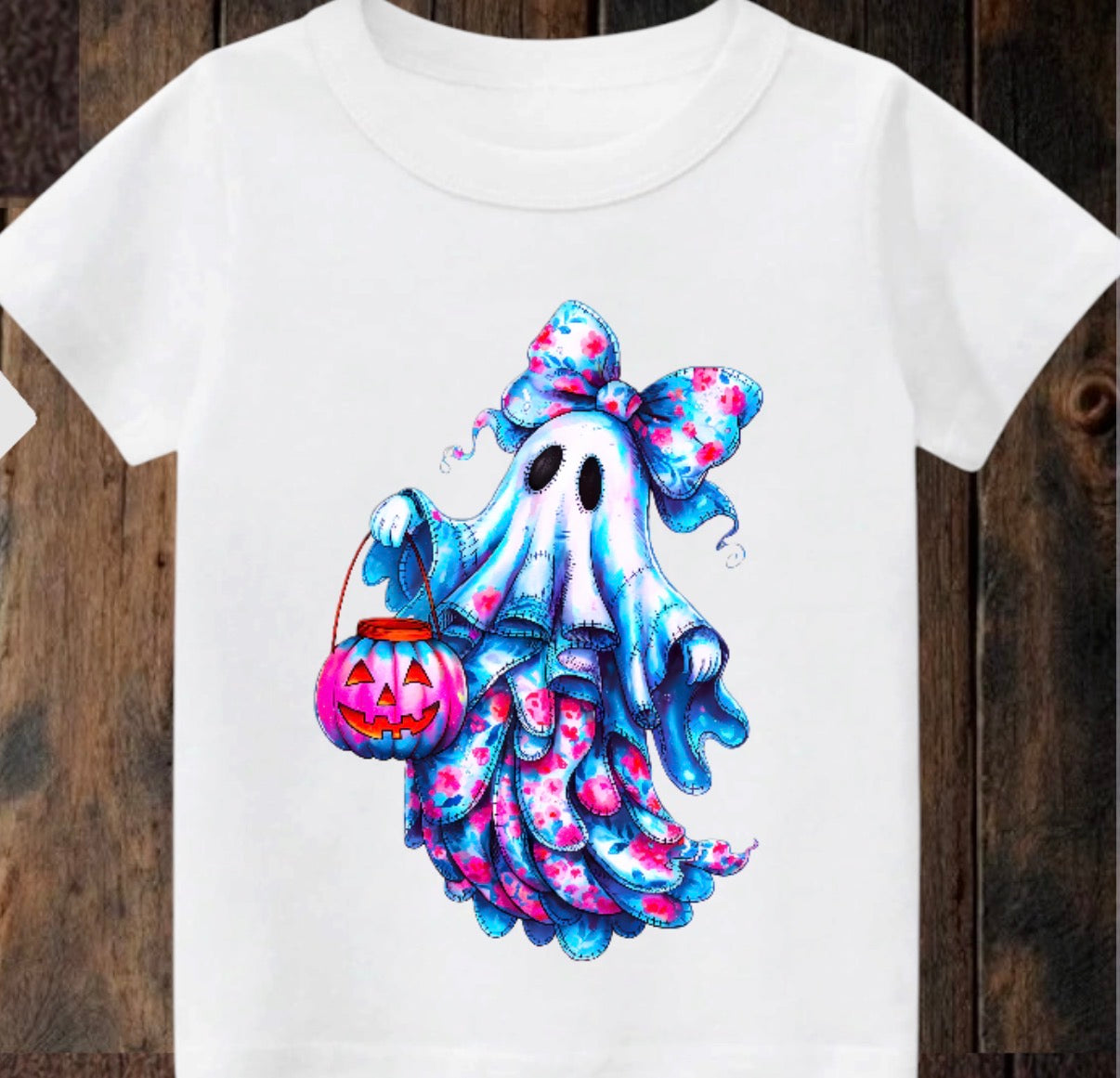 Tiny terror Tee- pretty 🎀 vibrant ghost 👻