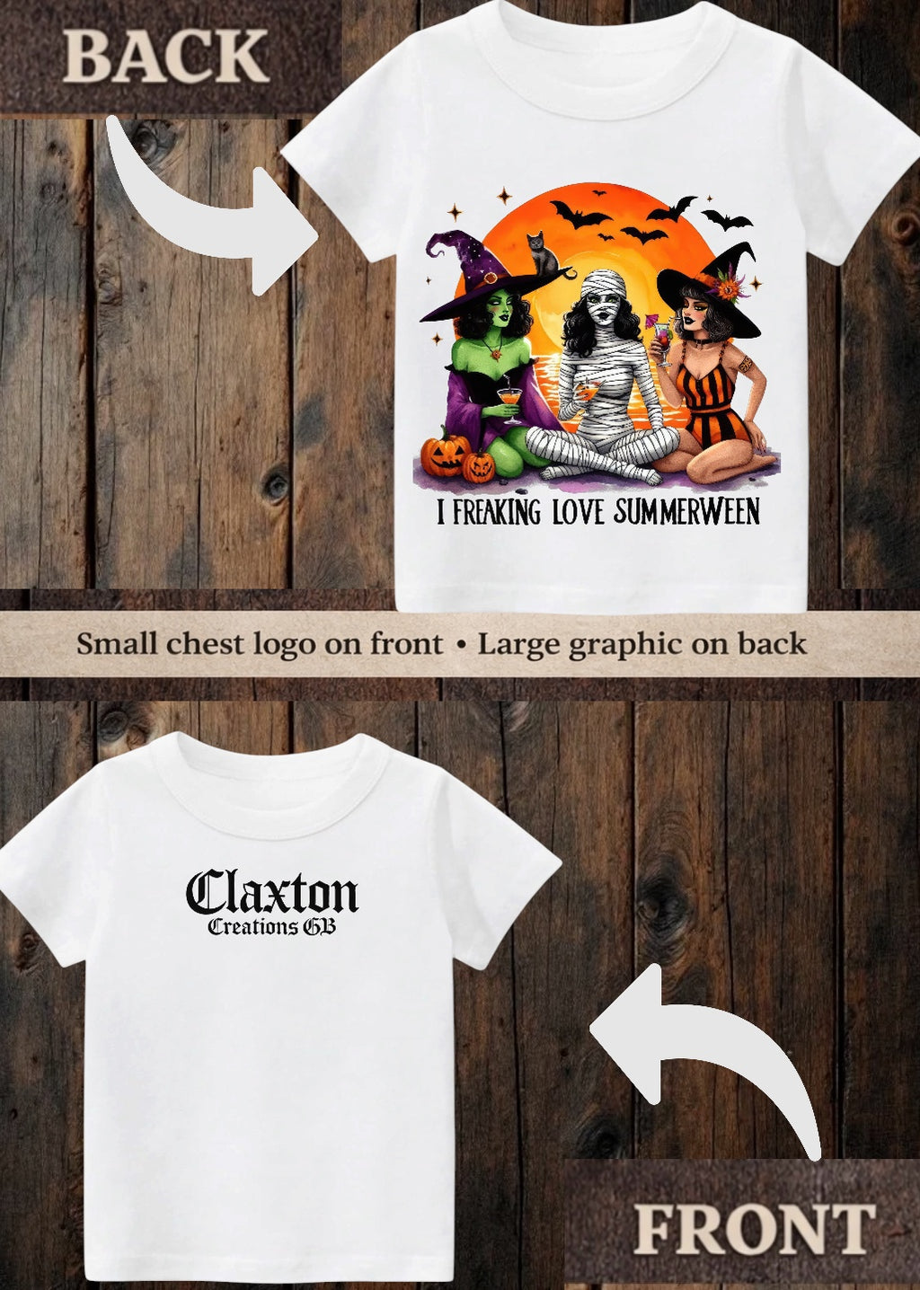 ClaxtoncreationsGB- Tiny terror Tee- summerween🎃🌞