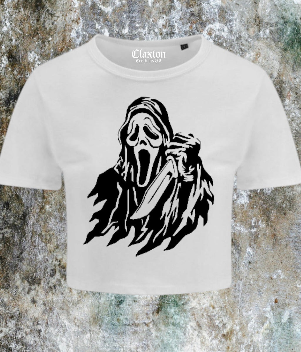 The Scream🔪Cropped Tee Claxton Creations GB
