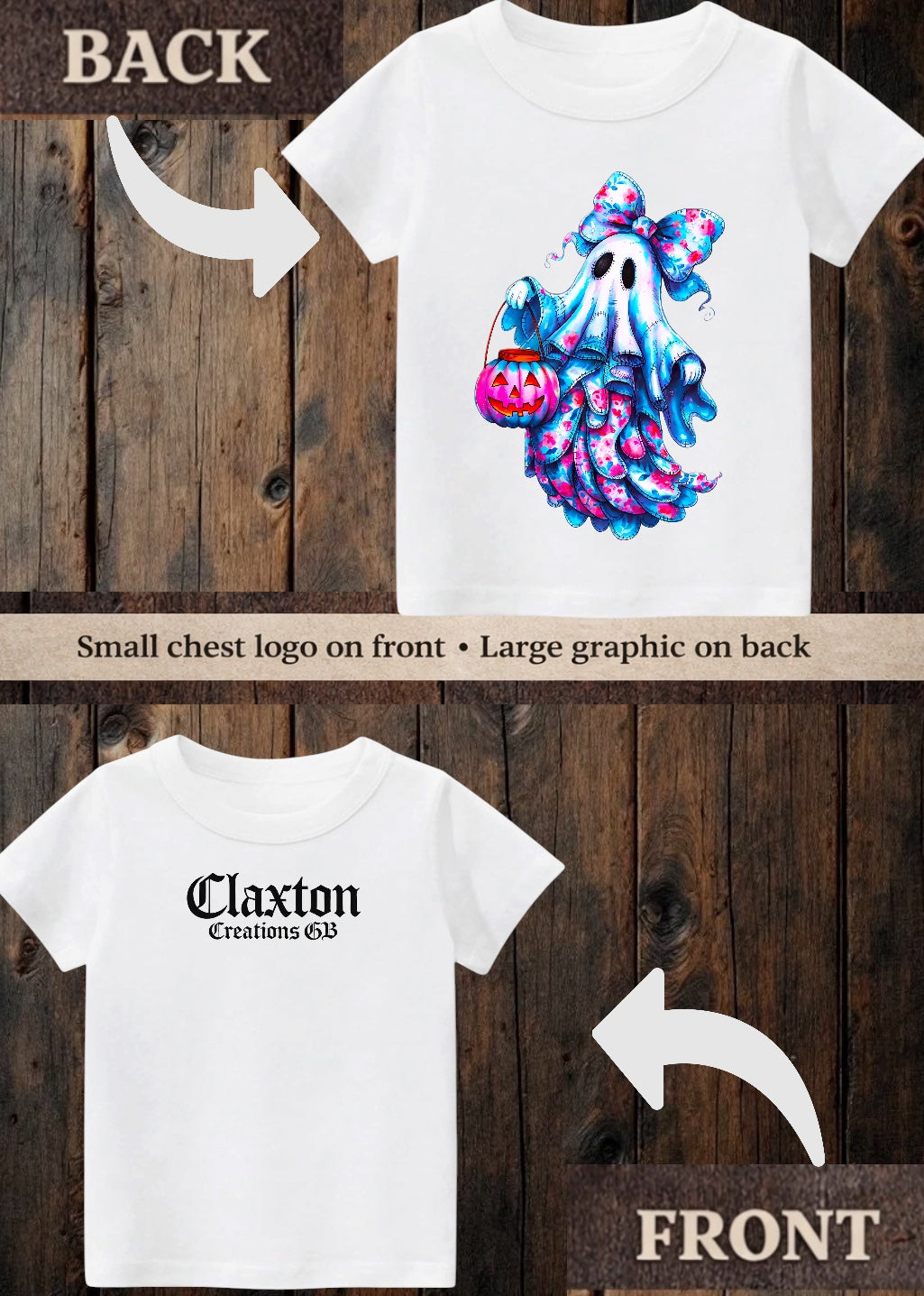 Tiny terror Tee- pretty 🎀 vibrant ghost 👻