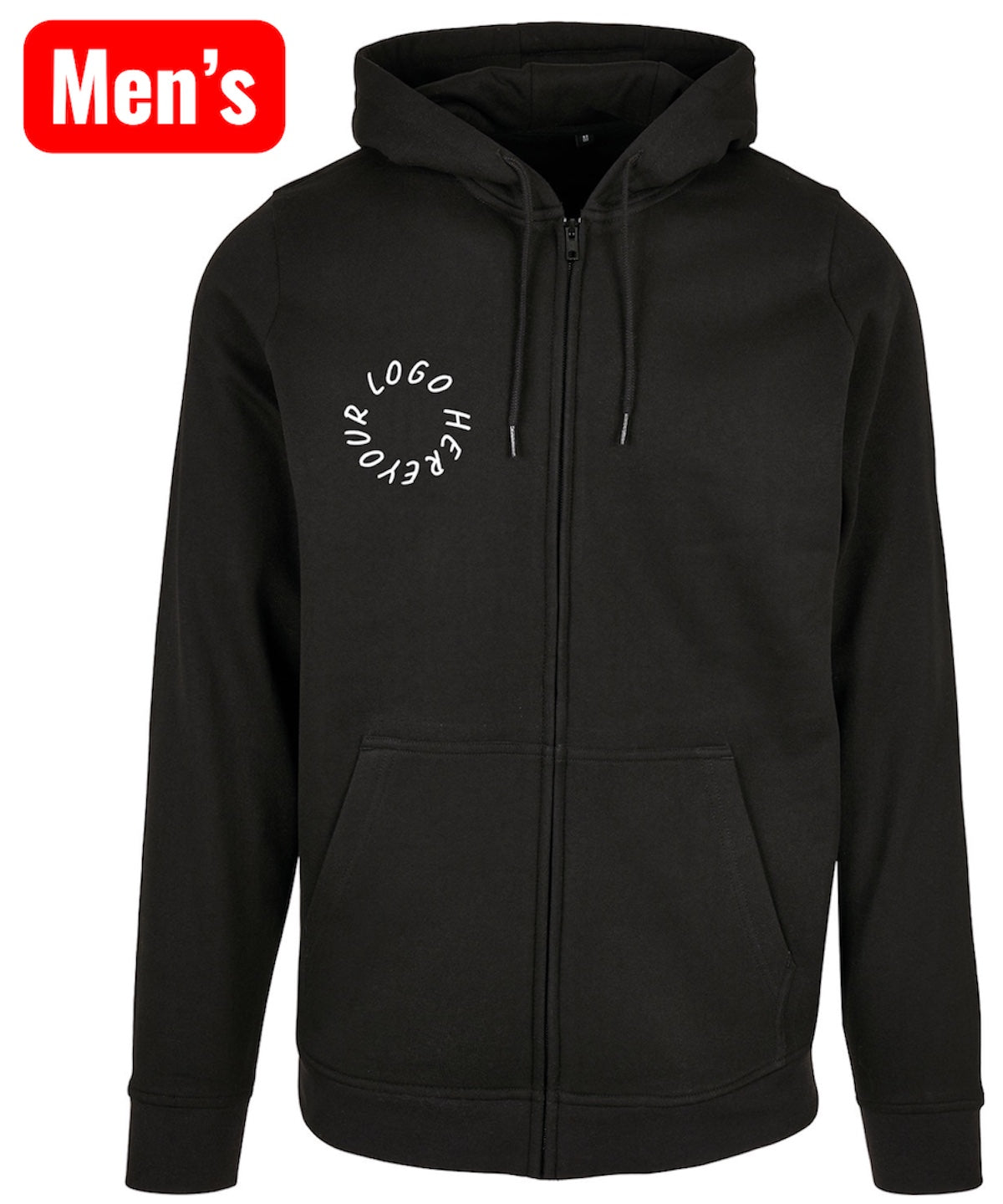 Claxton Creations GB -Customised Unisex Collection logo Zip Hoodie