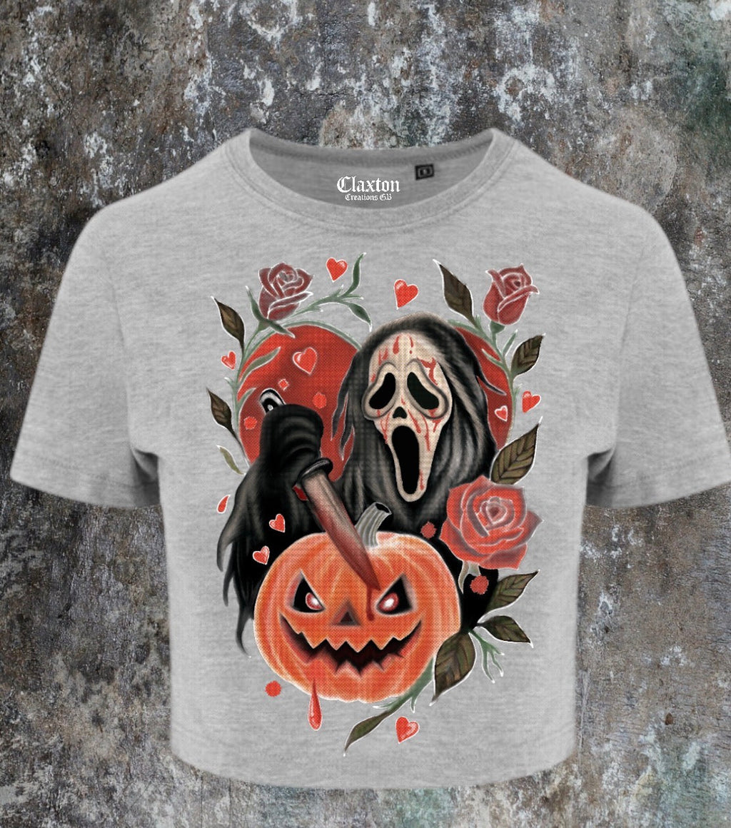 The Scream🔪Patch🎃 — 🖤Cropped Tee Claxton Creations GB