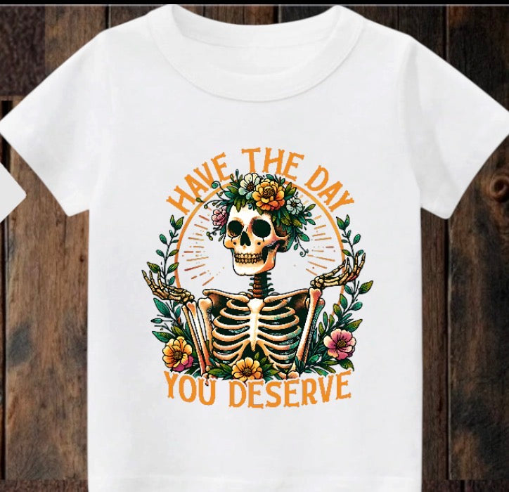 Tiny terror Tee- Spooky have the day you deserve