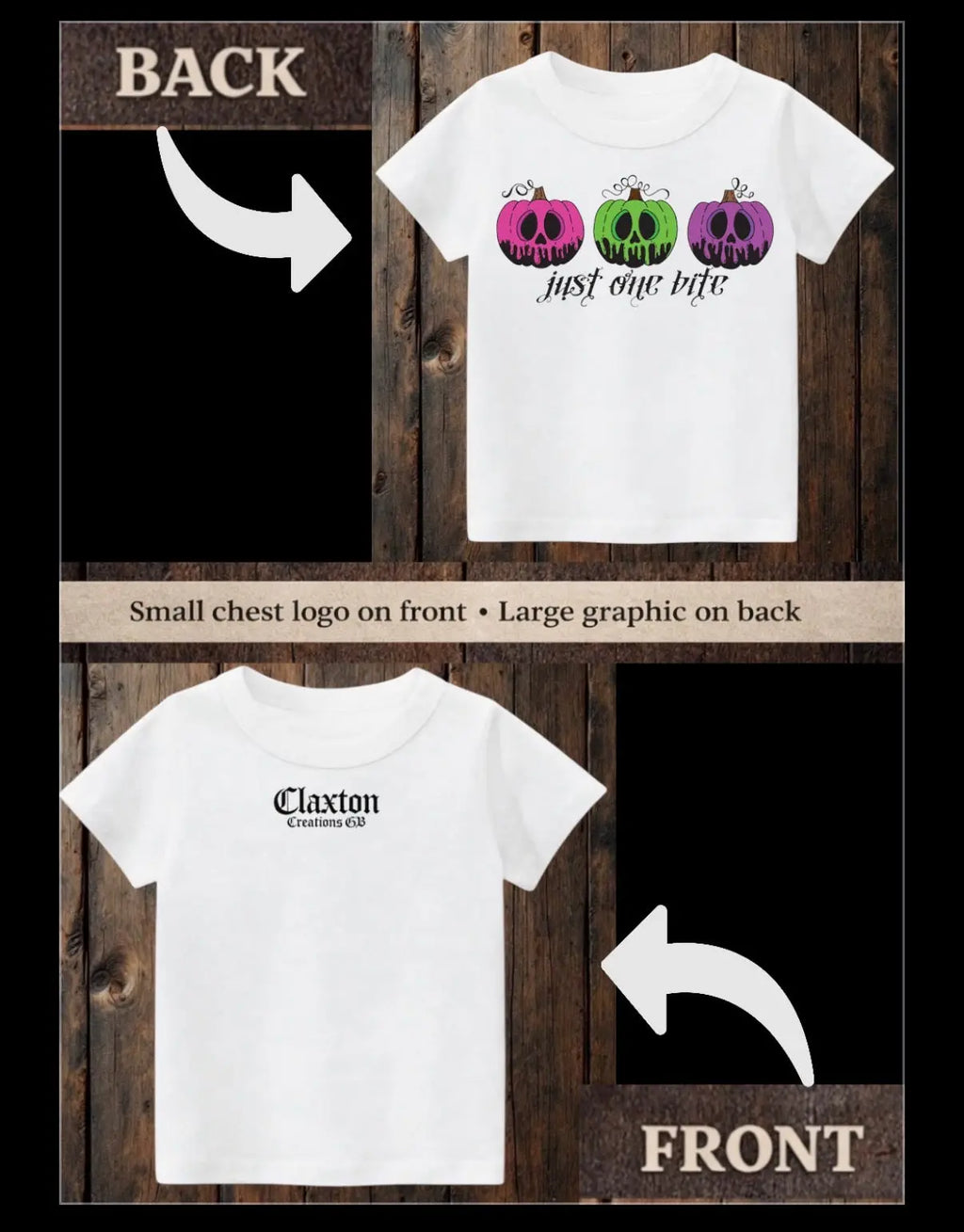 Tiny terrors- Just one bite 🎃 Tee Claxton Creations GB