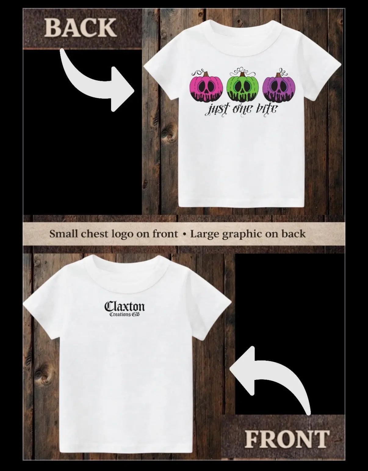Tiny terrors- Just one bite 🎃 Tee Claxton Creations GB