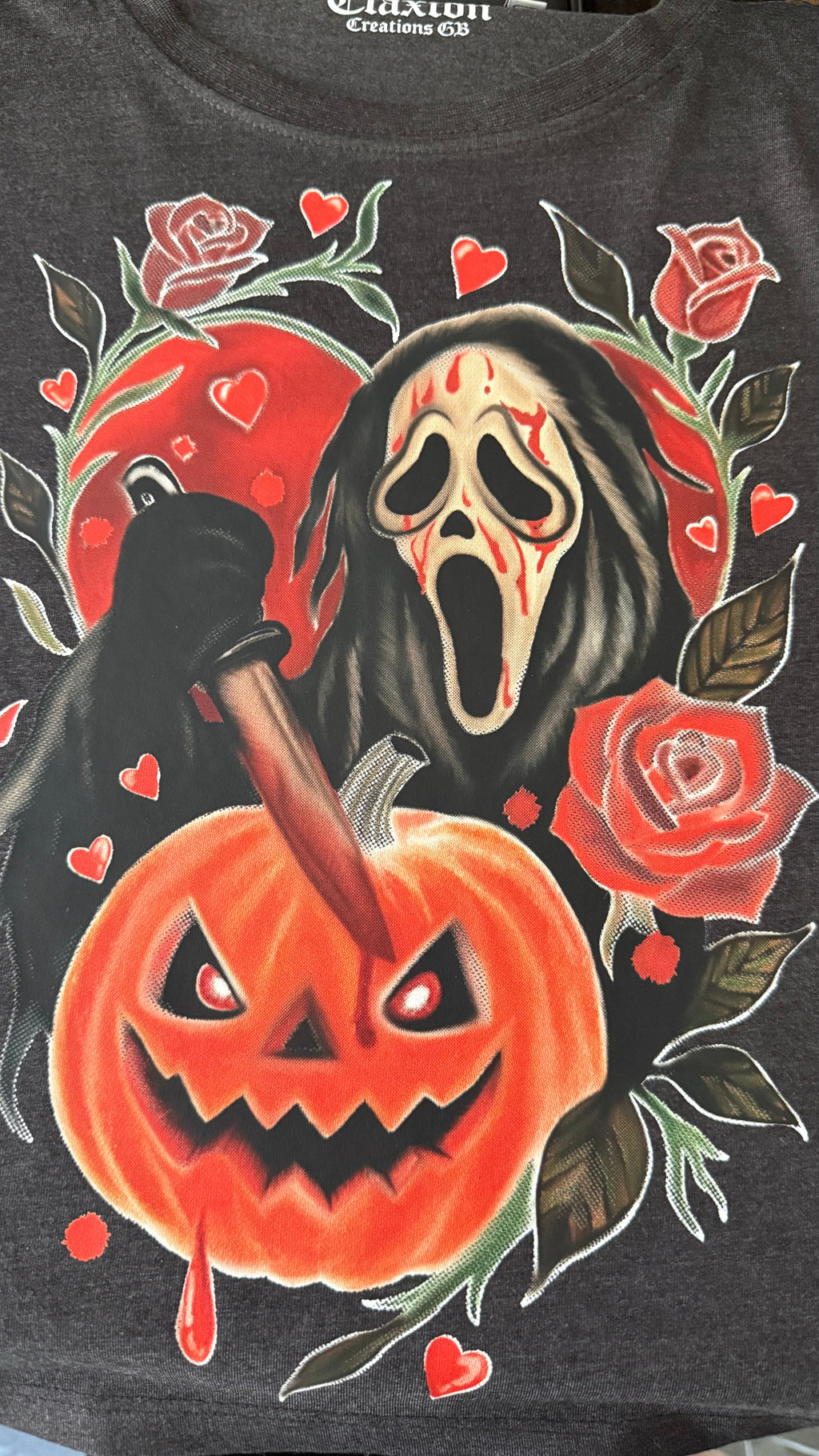 The Scream🔪Patch🎃 — 🖤Cropped Tee Claxton Creations GB