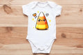 Cute Candy corn🎃 baby vest🖤🦔 Claxton Creations GB