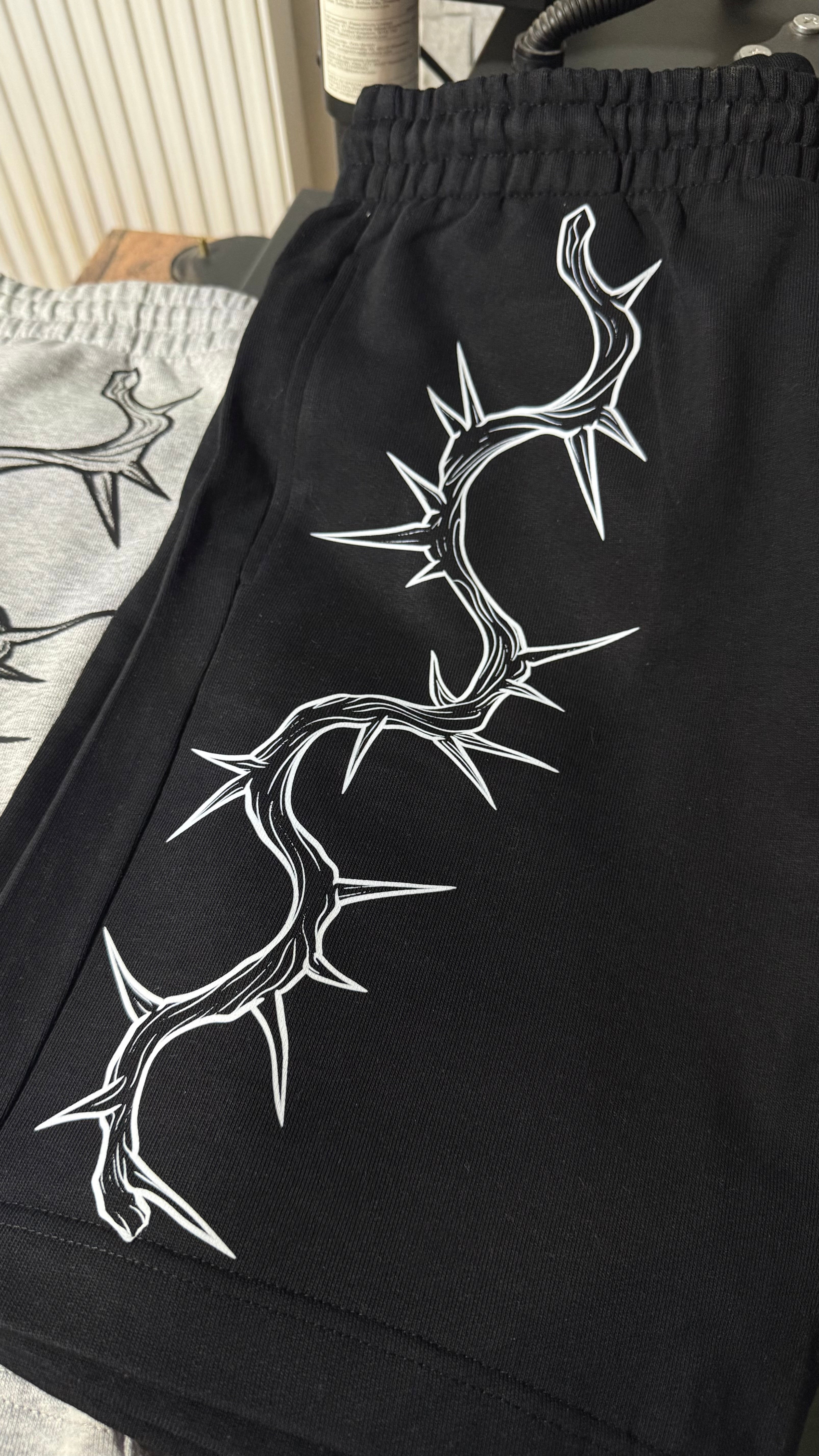 The Thorned Rose🥀 Unisex jogger shorts🖤 Claxton Creations GB