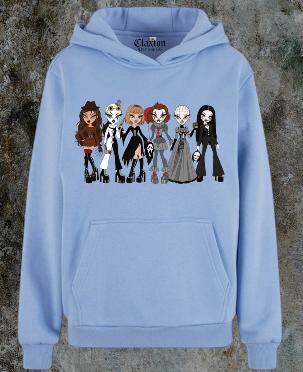 CCGB- Killer🔪 Dollz🎀 Women’s fluffy Hoodie Claxton Creations GB