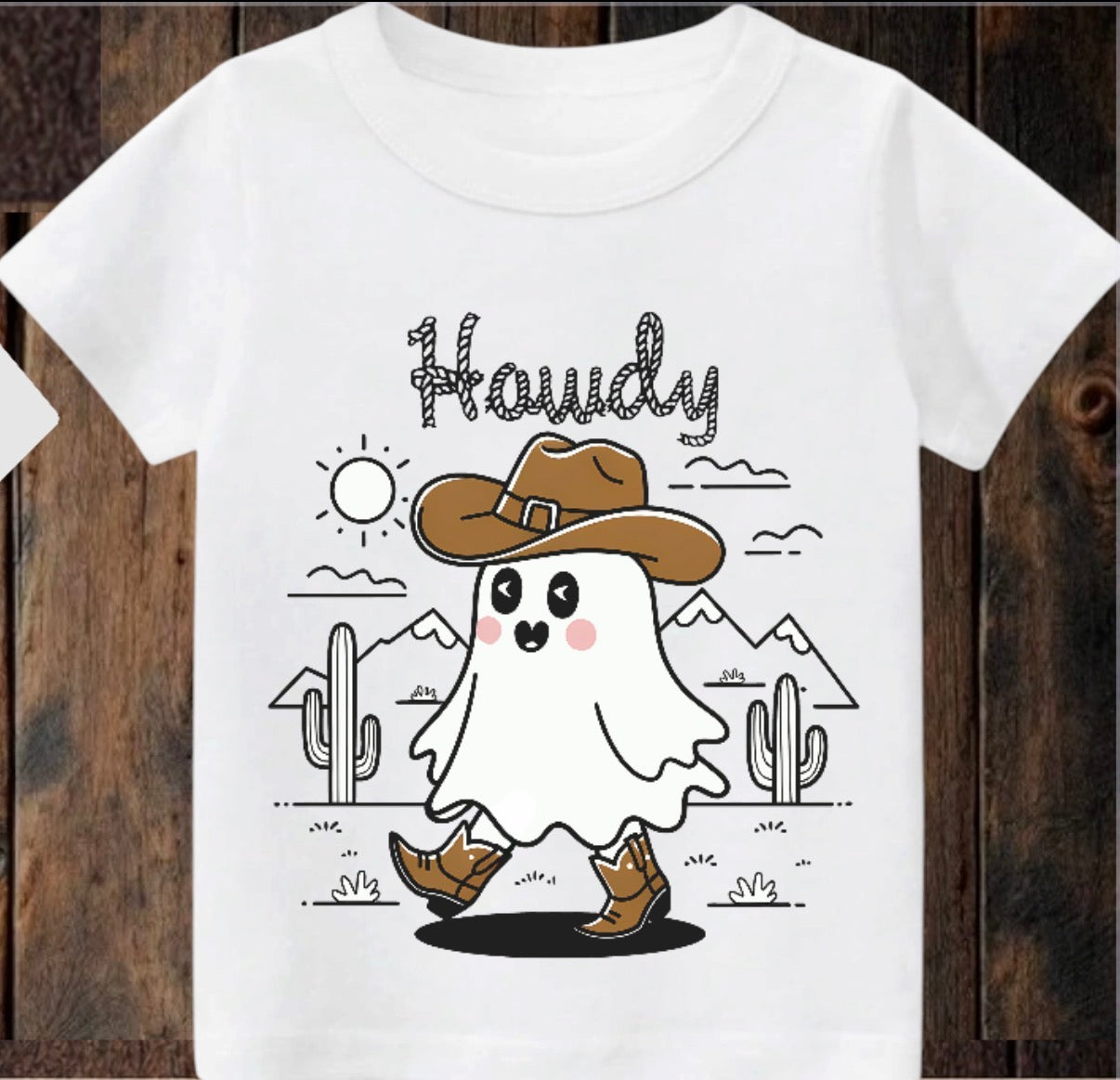 Tiny terror Tee- howdy 🤠 ghost 👻