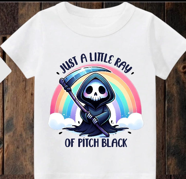 Tiny terror Tee- just a little ray of pitch black cute