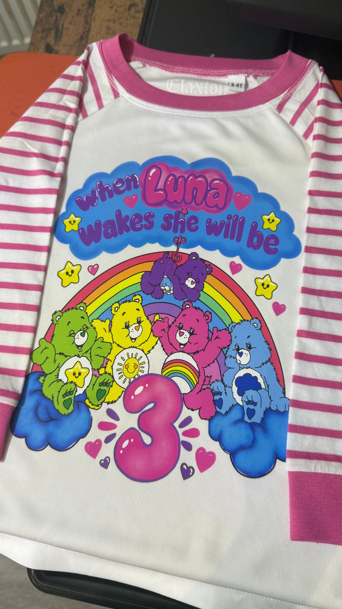 Kids Personalised Bday PJs 🖤💖 Claxton Creations GB