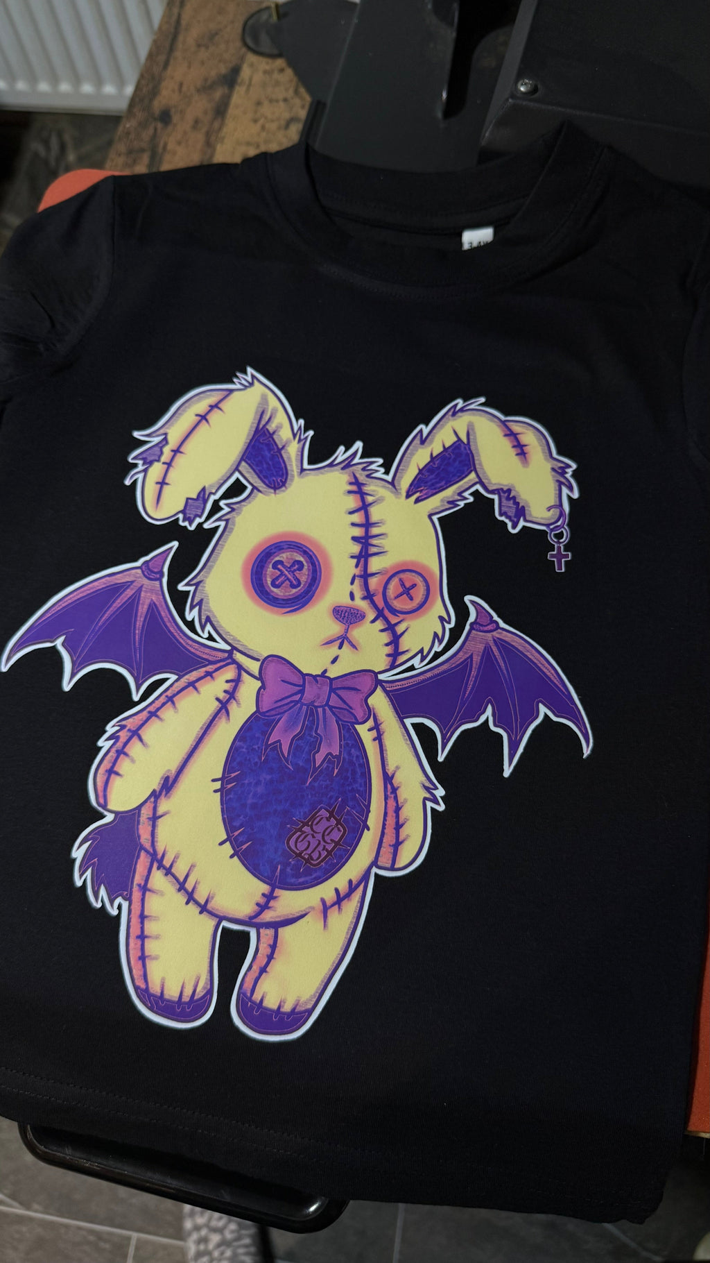 Too weird🐰to fit in kids black T-shirt🖤 (Copy) Claxton Creations GB