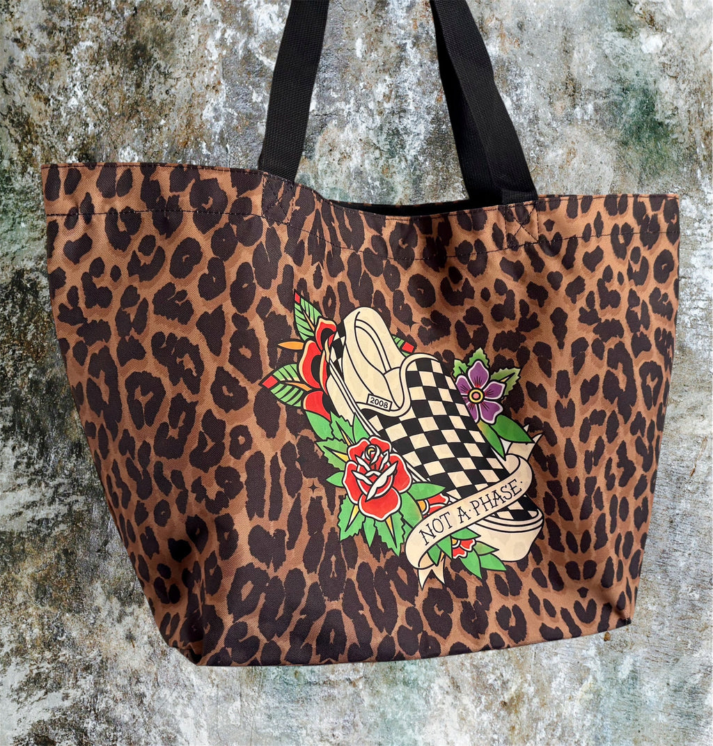 Not A phase🖤 Leopard print🐆 tote- Claxton Creations GB Claxton Creations GB