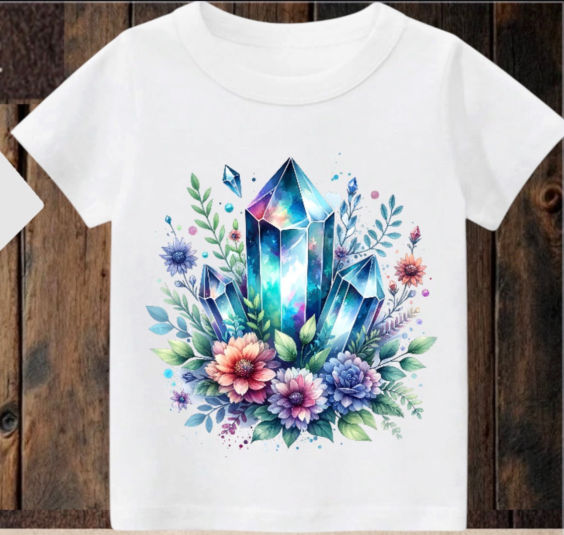 Tiny terror Tee- floral 🌸 Crystal’s