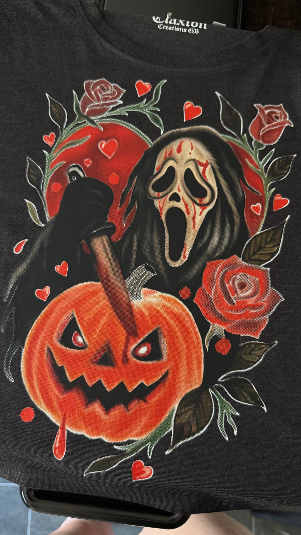 The Scream🔪Patch🎃 — 🖤Cropped Tee Claxton Creations GB