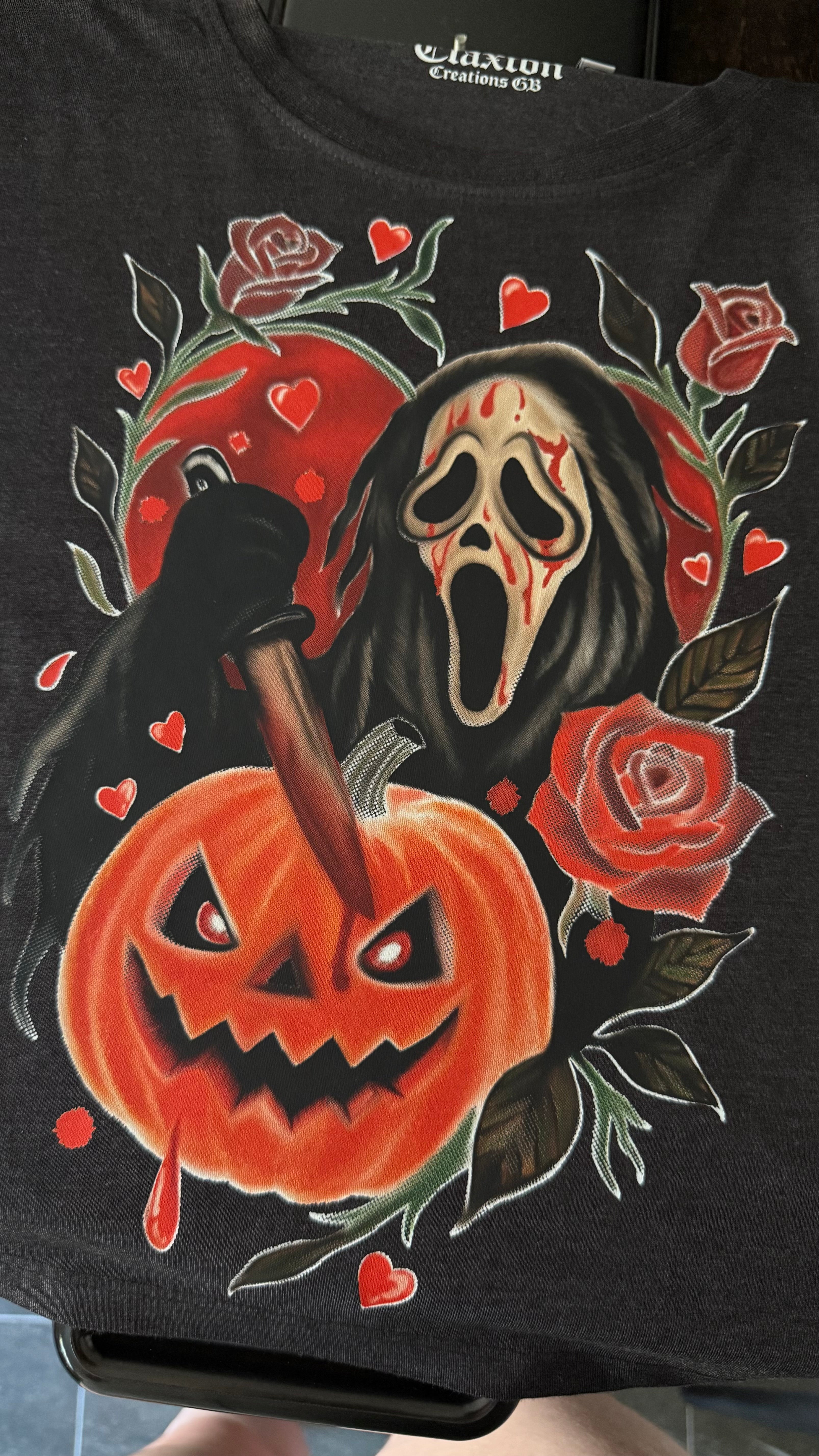The Scream🔪Patch🎃 — 🖤Cropped Tee Claxton Creations GB