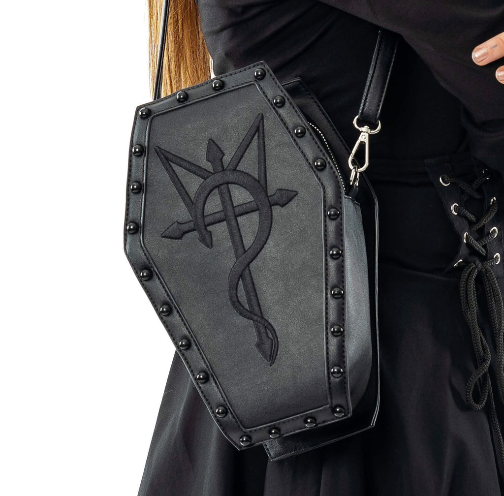 Heartless CURSED COFFIN BAG - BLACK