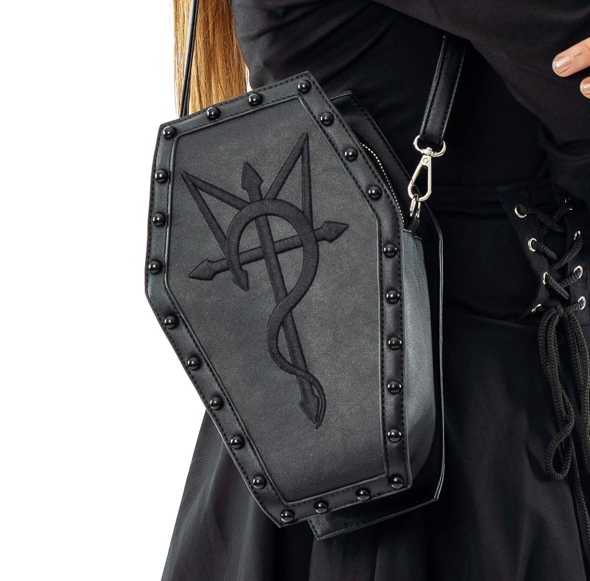 Heartless CURSED COFFIN BAG - BLACK