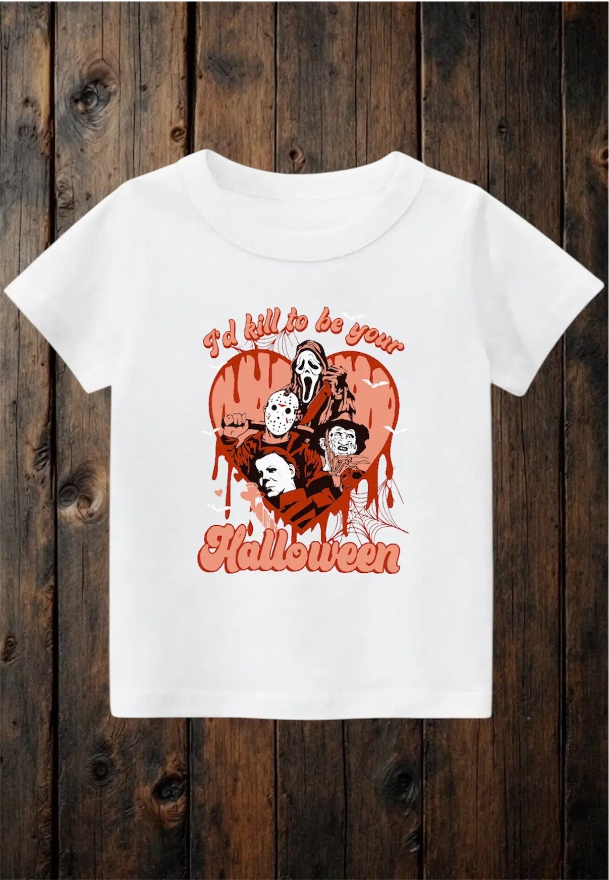 ClaxtoncreationsGB- I’d Kill to be your Halloween white Tee Claxton Creations GB