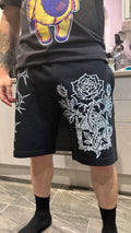 The Thorned Rose🥀 Unisex jogger shorts🖤 Claxton Creations GB