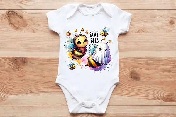 Boo 👻 Bees 🐝 vest🖤🦔 Claxton Creations GB