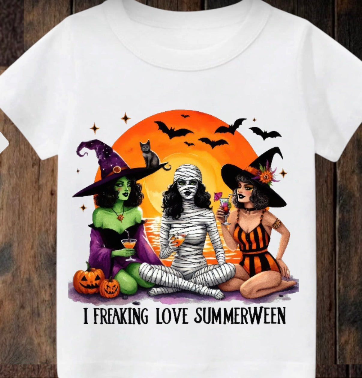 ClaxtoncreationsGB- Tiny terror Tee- summerween🎃🌞