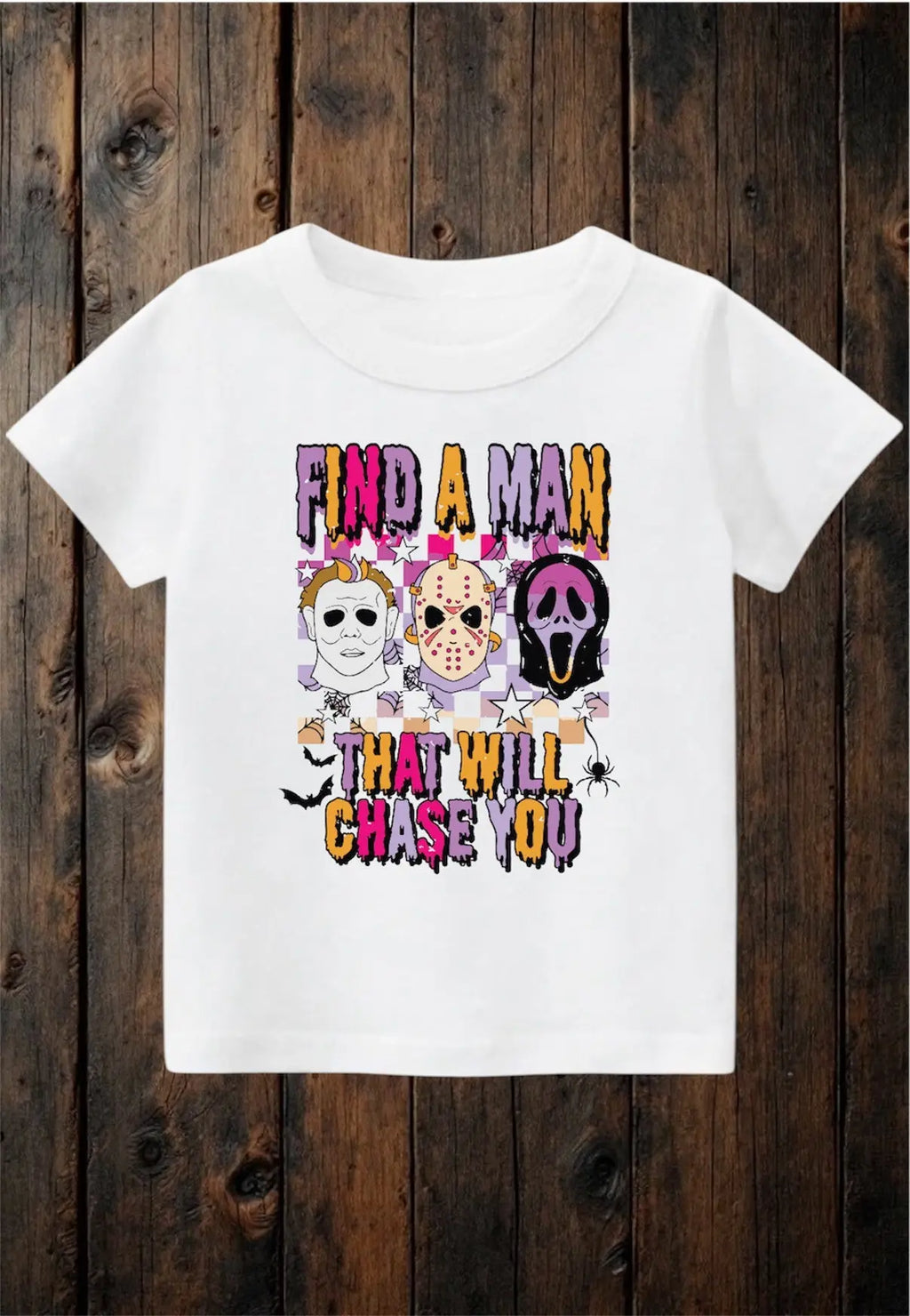 ClaxtoncreationsGB- Find a man that will chase you white Tee Claxton Creations GB
