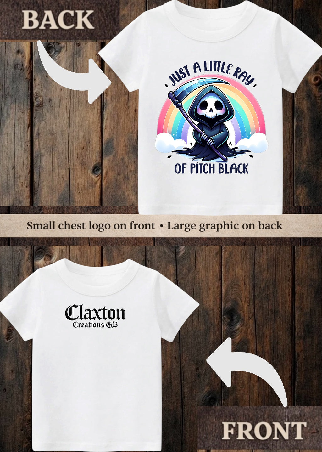 Tiny terror Tee- just a little ray of pitch black cute