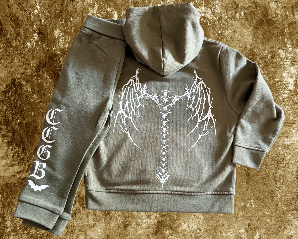Tiny Terrors- fallen angel 🪽Tracksuit set