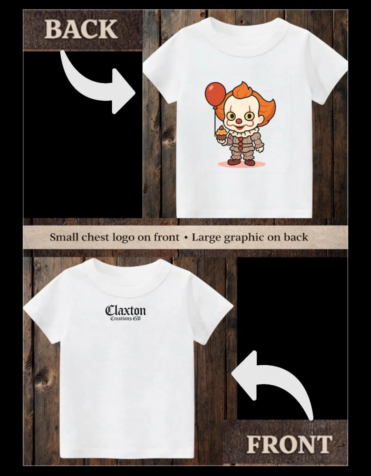 ClaxtoncreationsGB- Chibi horror Tee Claxton Creations GB