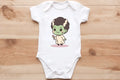 Chibi lady Frankenstein baby vest🖤🦔 Claxton Creations GB