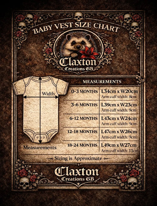 Green & black bat pup🦇 baby vest🖤🦔 Claxton Creations GB