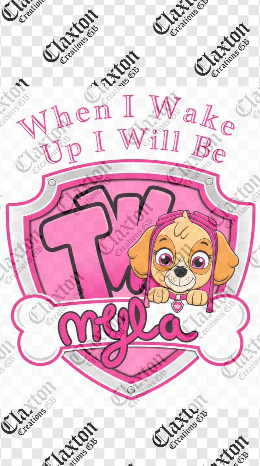 Kids Personalised Bday PJs 🖤💖 Claxton Creations GB