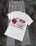 Claxton Creations 🖤 Dead Tired 💀 Heather Grey PJ Set 🩶 Claxton Creations GB