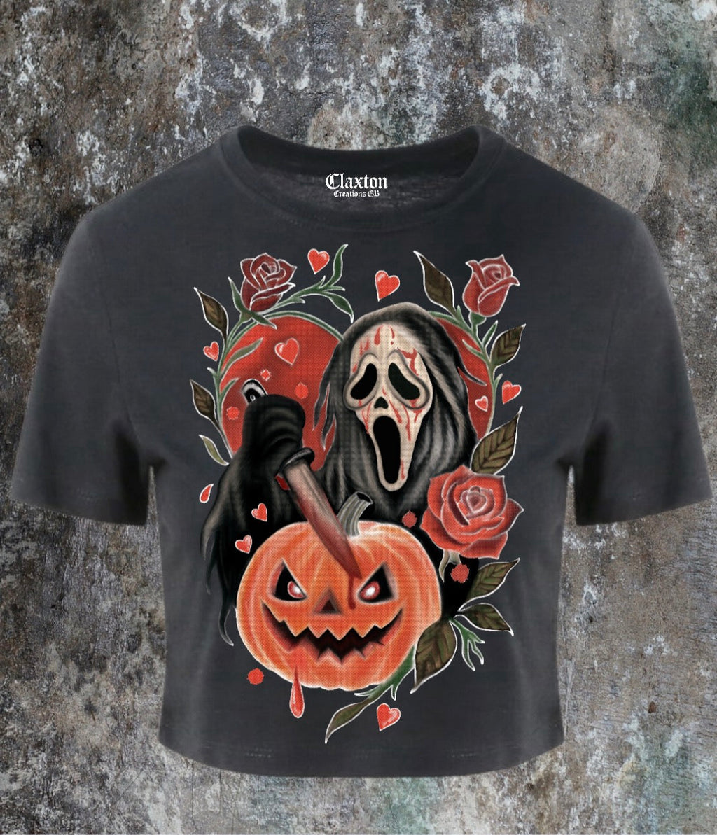The Scream🔪Patch🎃 — 🖤Cropped Tee Claxton Creations GB