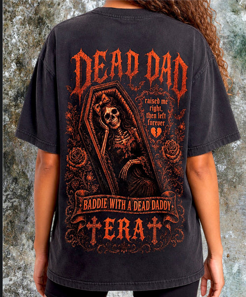 Baddie With a Dead Daddy❤️ – Oversized Vintage Tee Claxton Creations GB