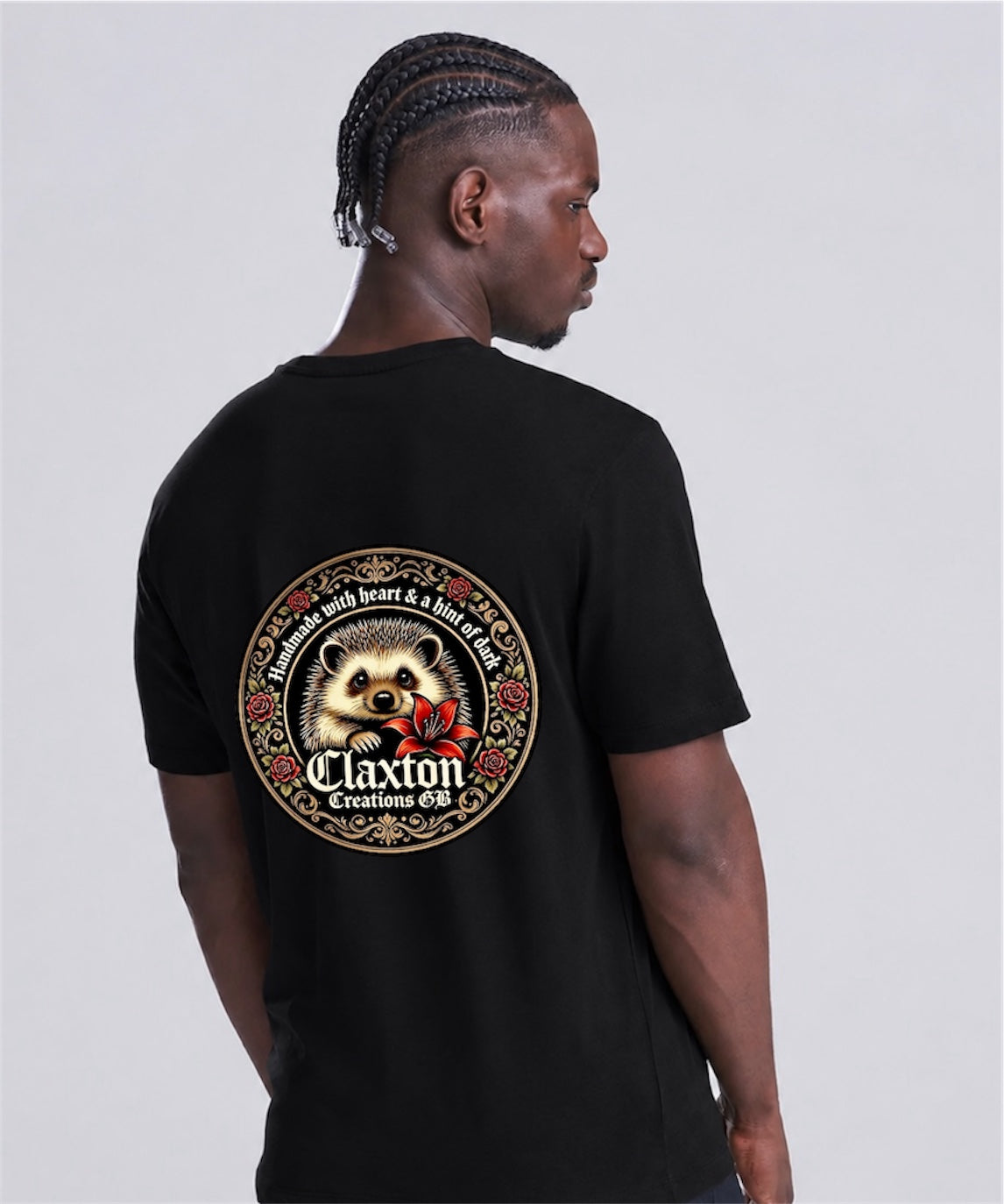 Claxton Creations GB -Customised Collection logo Black Tee