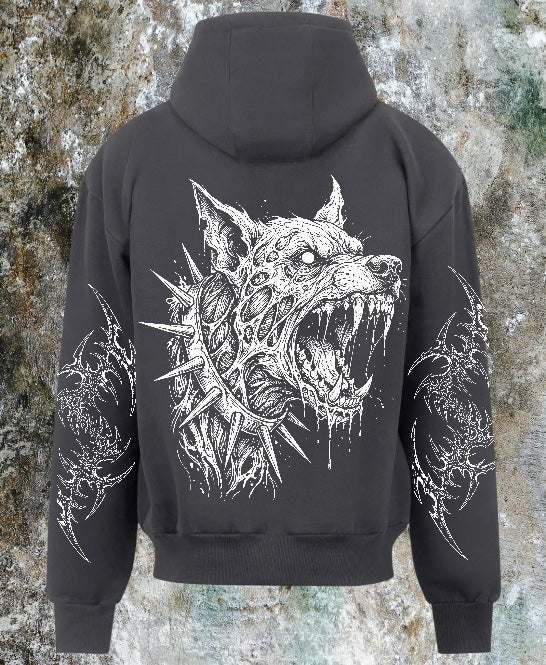Hellhound Solid charcoal: Unisex Heavyweight adult zoodie