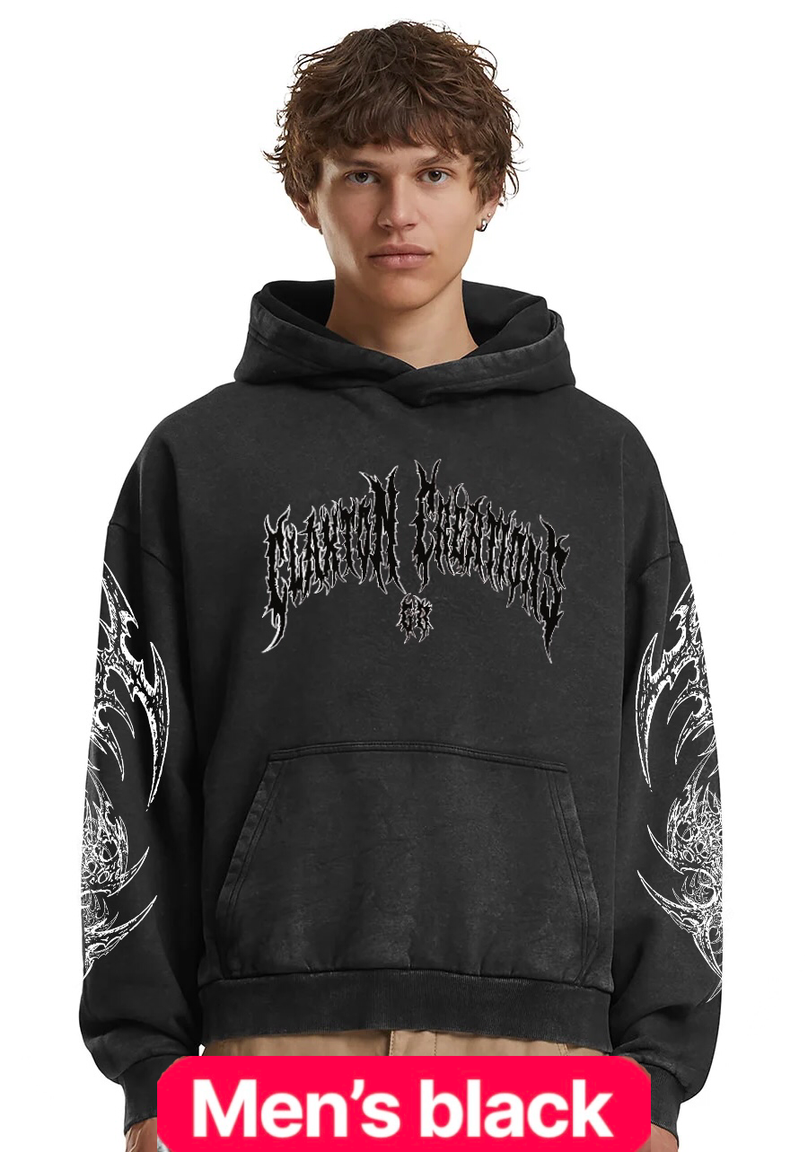 THE CCGB FALLEN ANGEL HOODIE 🪽🖤 Unisex vintage style Heavyweight adult Hoodie (Copy) Claxton Creations GB