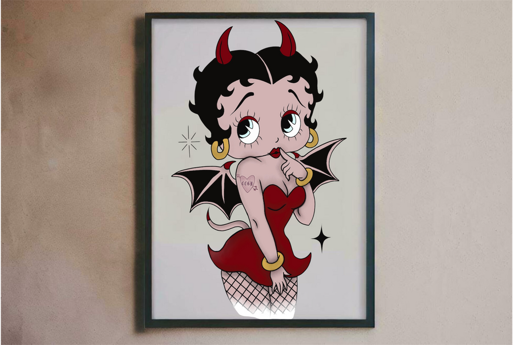 Baddie Boop❤️🖼️- Poster print CCGB (UNFRAMED) Claxton Creations GB