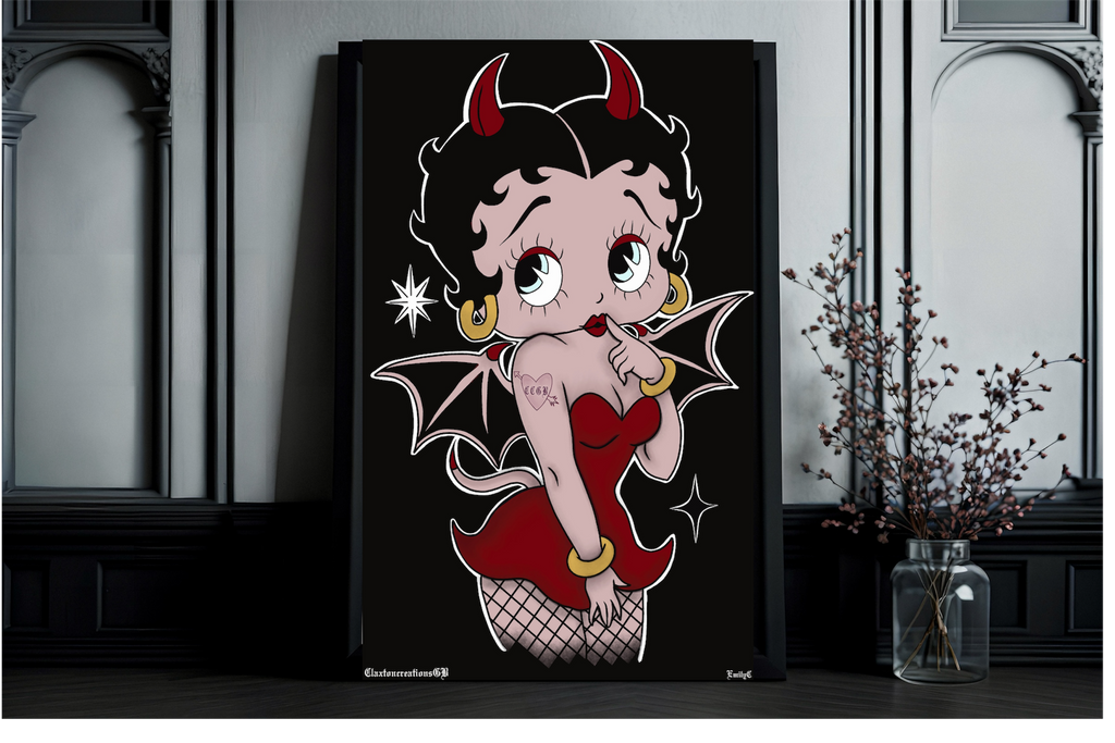 Baddie Boop❤️🖼️- Poster print CCGB (UNFRAMED) Claxton Creations GB