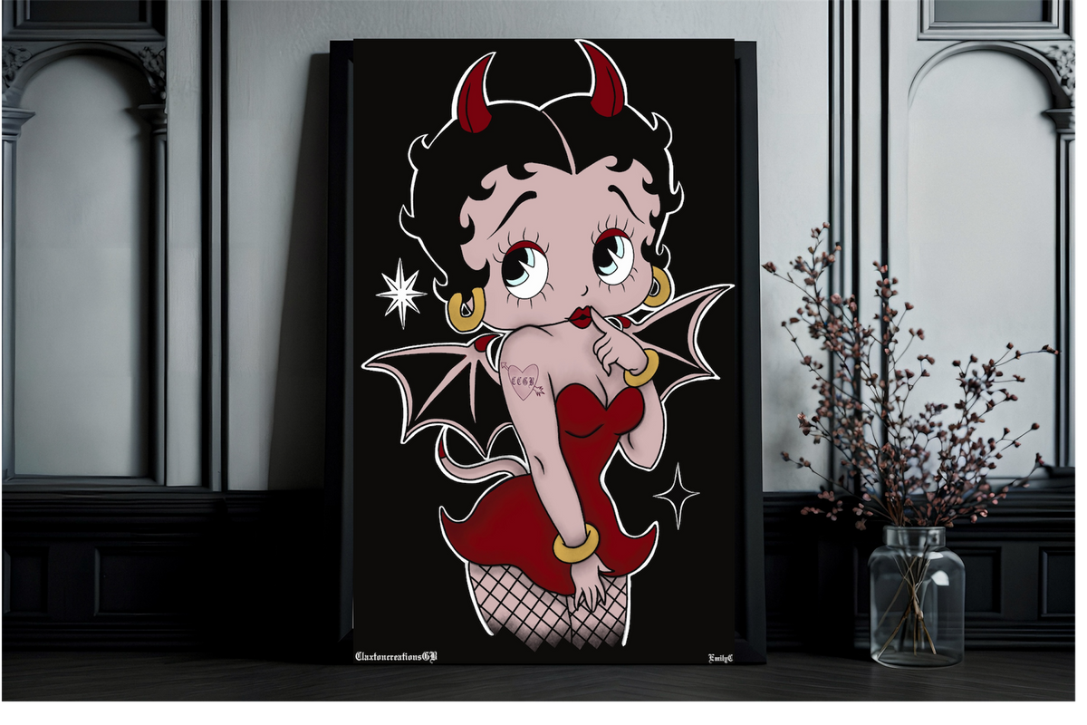 Baddie Boop❤️🖼️- Poster print CCGB (UNFRAMED) Claxton Creations GB