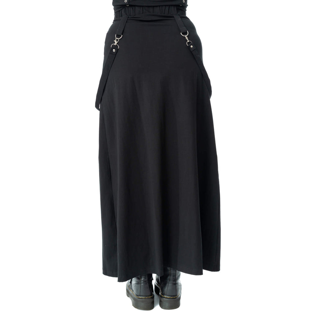 Poizen industries AMARANTH MAXI SKIRT - BLACK Claxton Creations GB