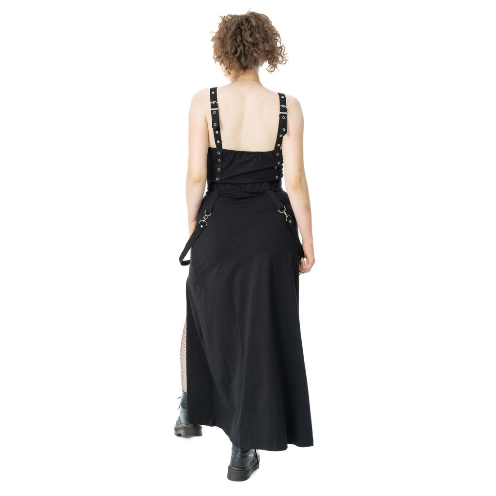 Poizen industries AMARANTH MAXI SKIRT - BLACK Claxton Creations GB